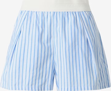 Largi Pantaloni de la Nike Sportswear pe albastru: față