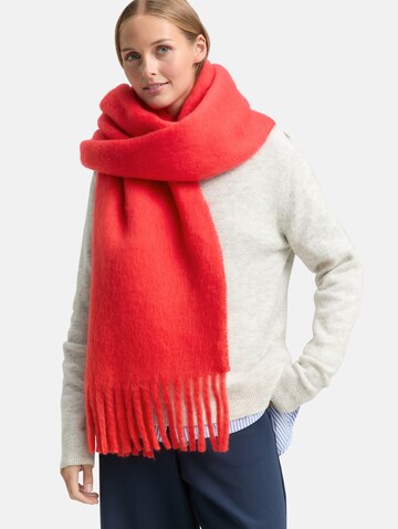 TOM TAILOR DENIM Sjaal in Rood: voorkant