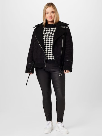 Vero Moda Curve Skinny Pants 'Even' in Black