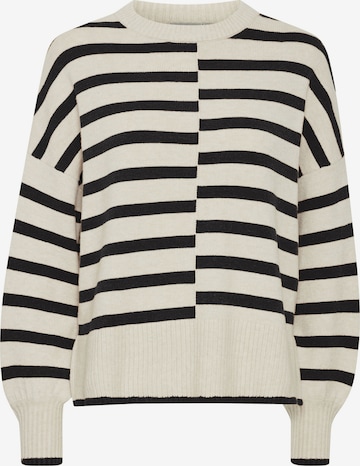 Pull-over 'Bitte' Fransa en beige : devant