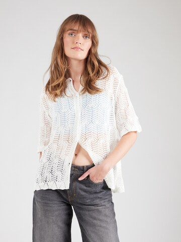 Monki Strickjacke in Weiß: Vorderseite