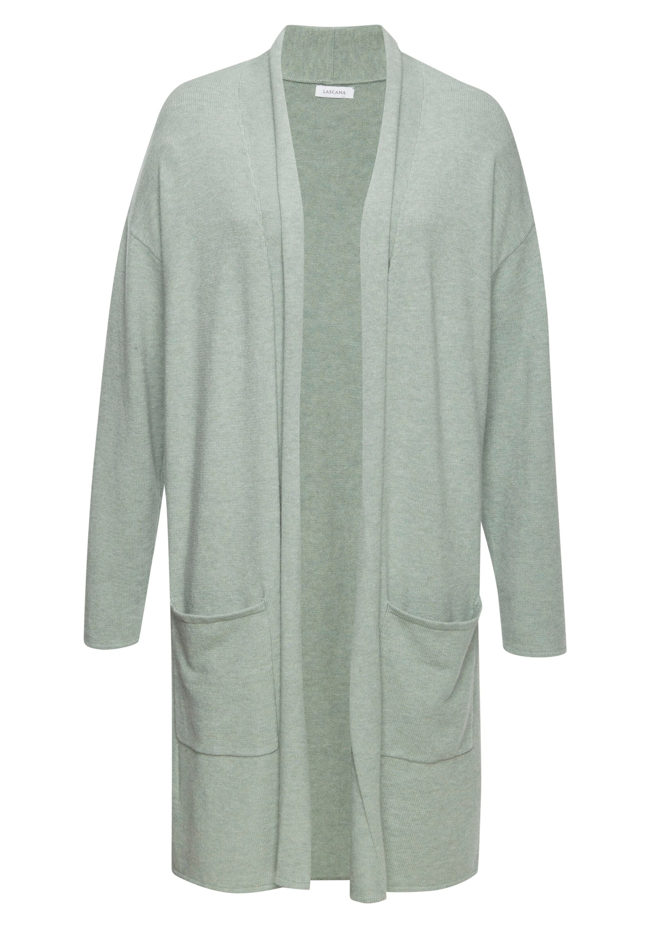 LASCANA Πλεκτή ζακέτα σε πράσινο: μπροστά
