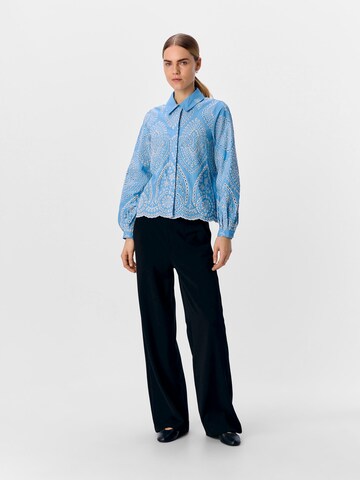 OBJECT Blouse 'BITTEN' in Blauw