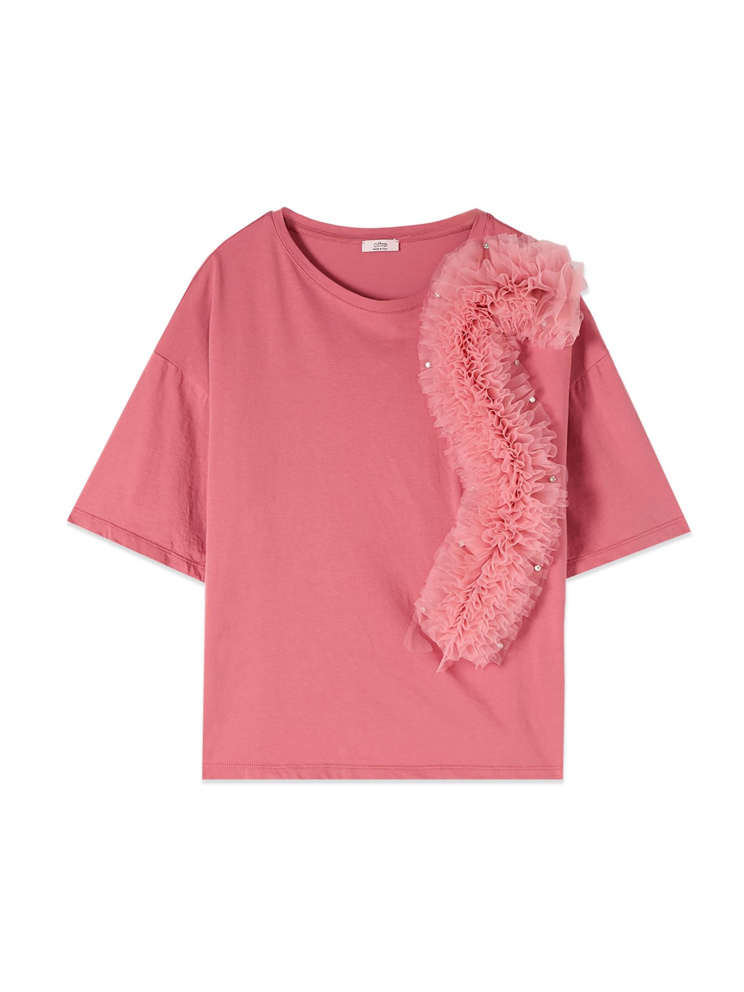 Maglietta di oltre in rosa: frontale
