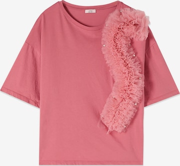 Maglietta di oltre in rosa: frontale