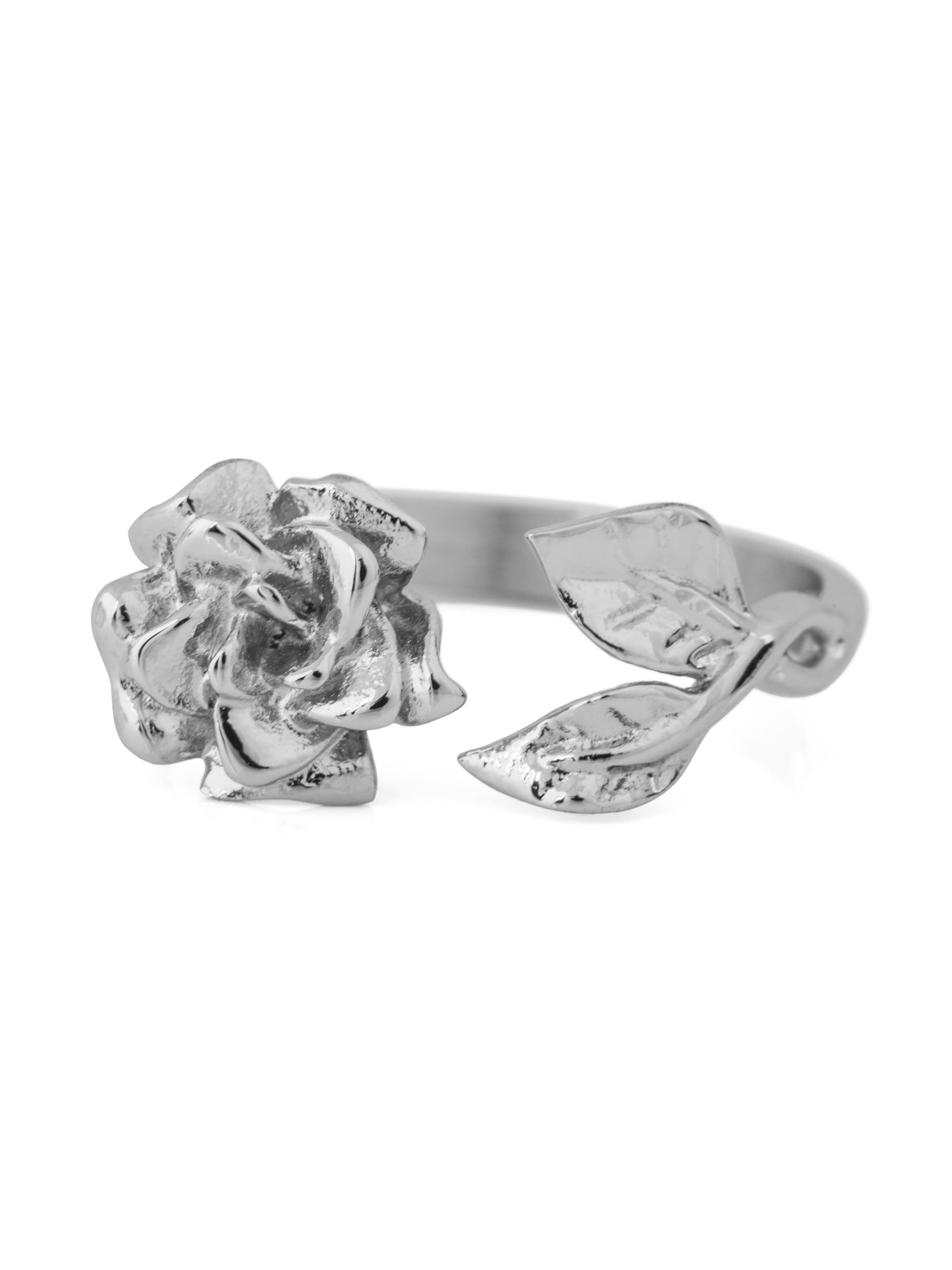 Akitsune Ring 'Rosa'‌ in Silber