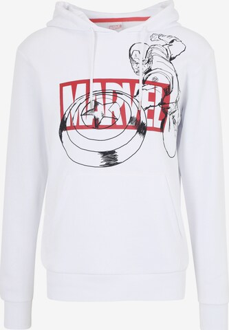 Sweat-shirt 'Marvel Avengers' Course en blanc : devant