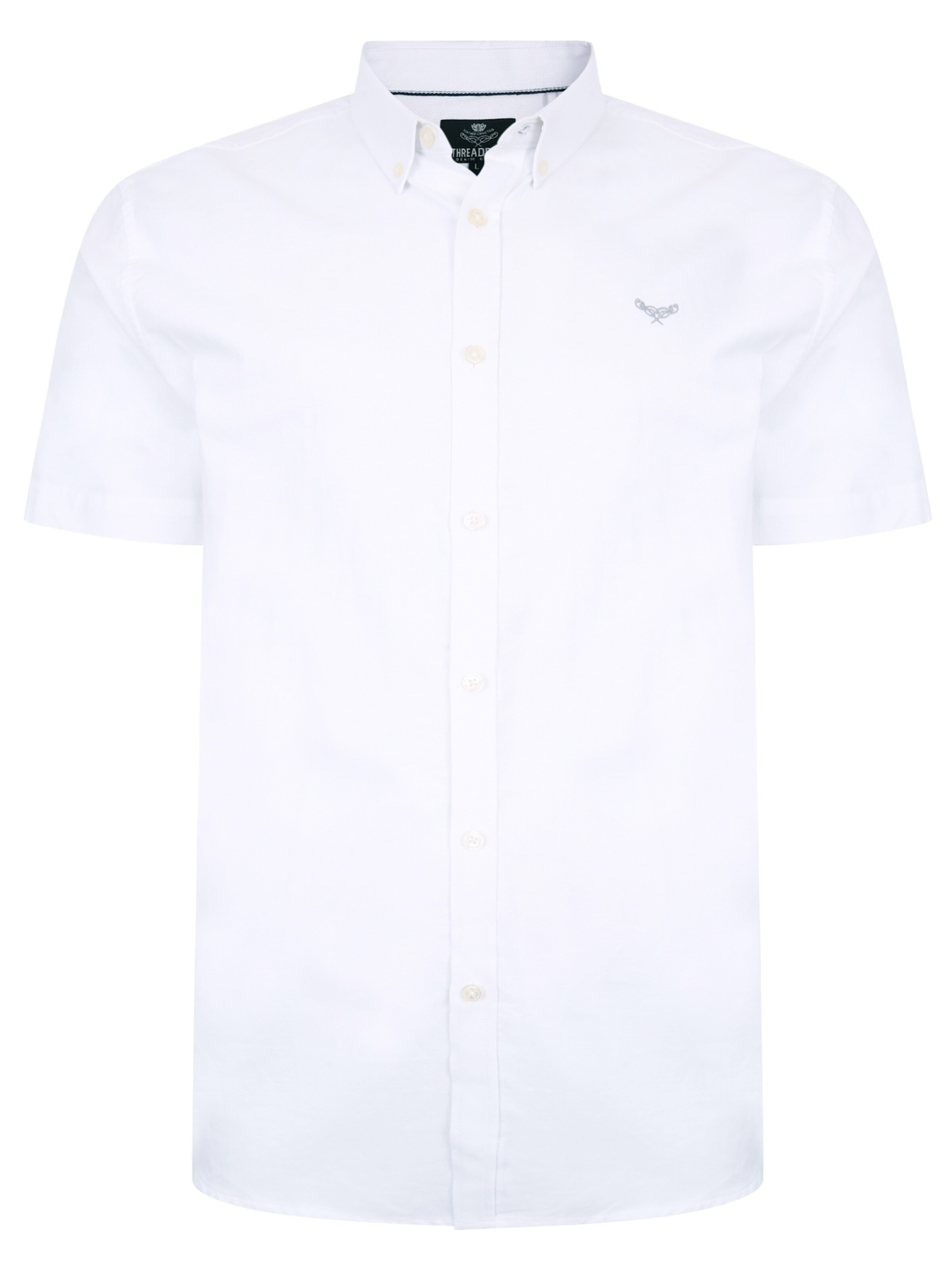 Threadbare Regular Fit Hemd 'Inferno' in Weiß: Vorderseite