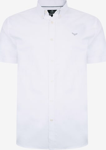 Coupe regular Chemise 'Inferno' Threadbare en blanc : devant