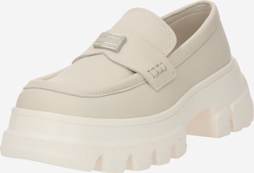 Chaussure basse Tommy Jeans en beige : devant