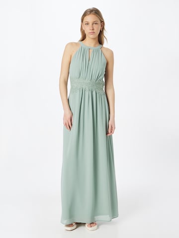 VILA Evening Dress in Green: front