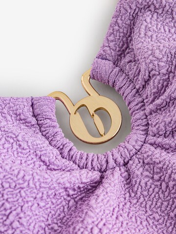 B by Ted Baker Bustier Badeanzug in Lila