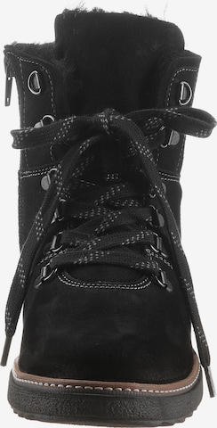 WALDLÄUFER Lace-Up Ankle Boots 'Hitomi' in Black