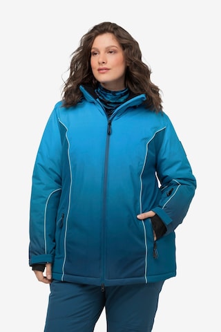 Veste fonctionnelle Ulla Popken en bleu : devant