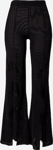 WEEKDAY Flared Pants 'Ebba' in Black: front