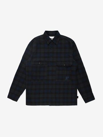 Prosto Shirt 'Check'‌ in Blau: Vorderseite