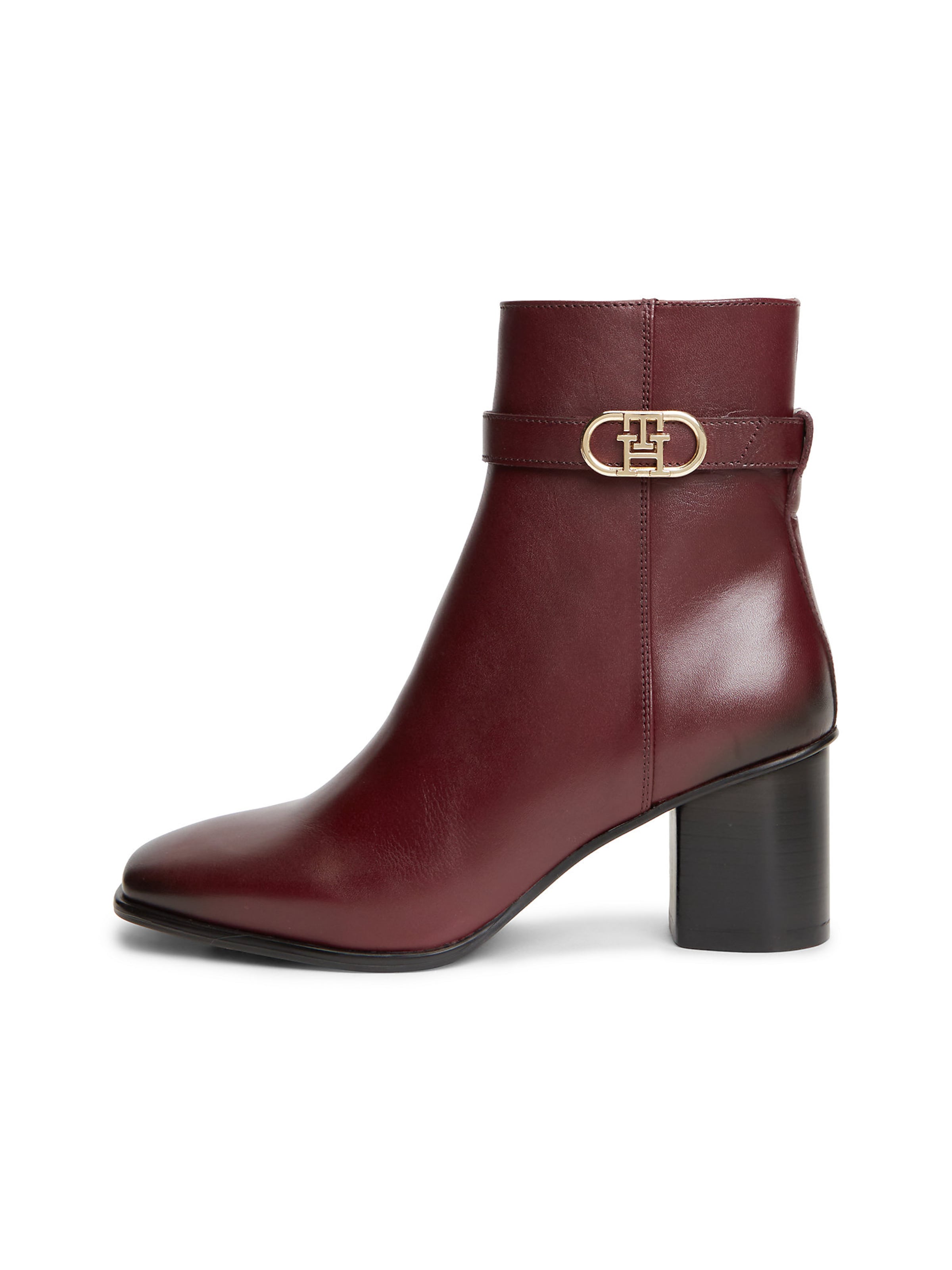 TOMMY HILFIGER Ankle boots in Red: front