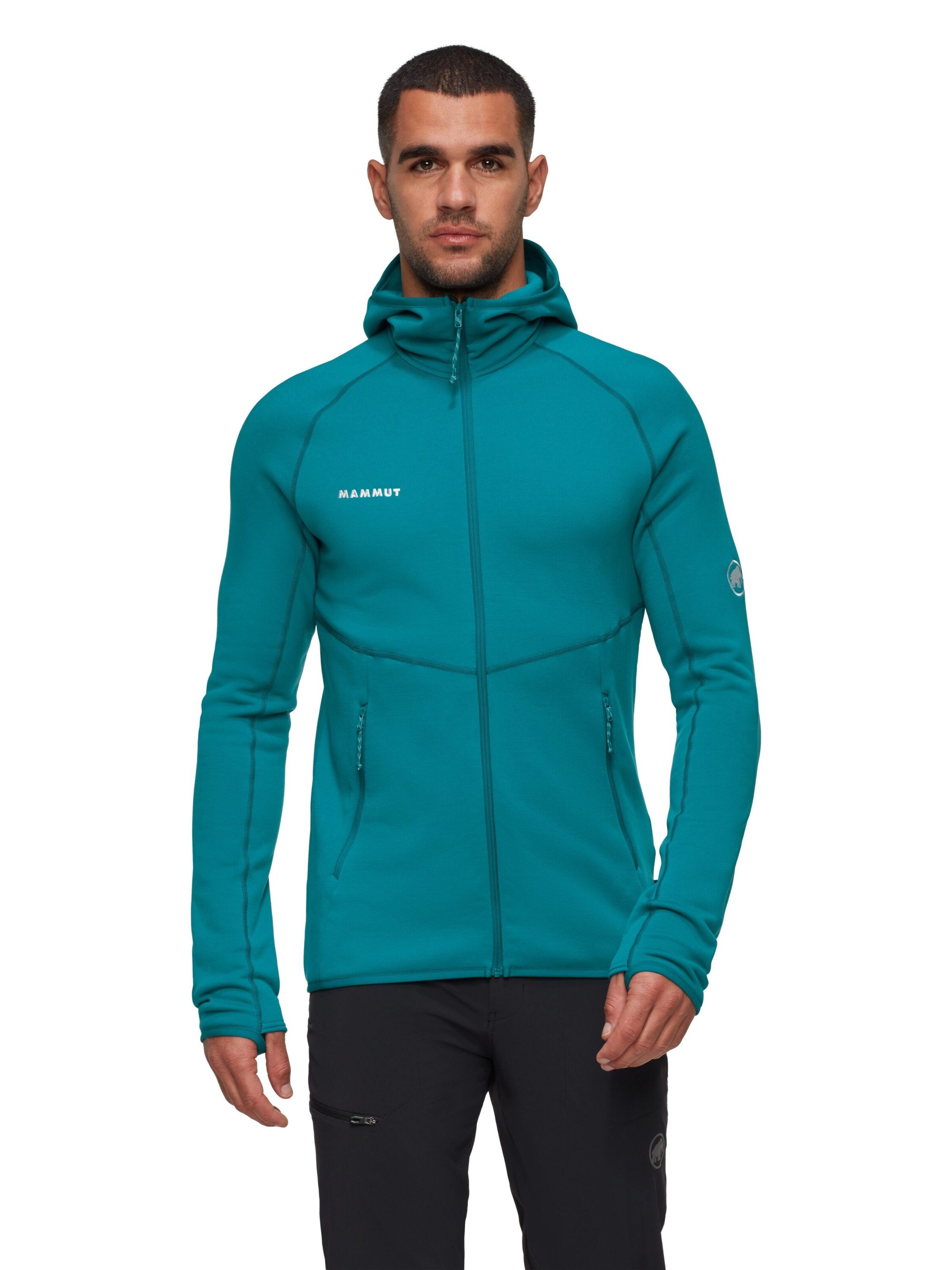 MAMMUT Funktionsfleecejacke ‘Aconcagua’ in Grün: Vorderseite