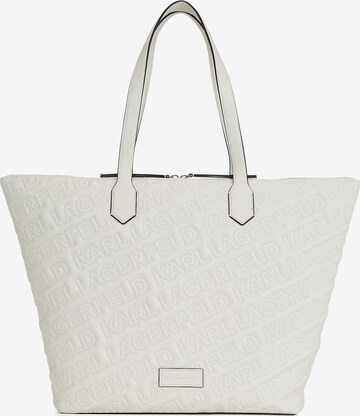 Karl Lagerfeld Shopper in Wit: voorkant