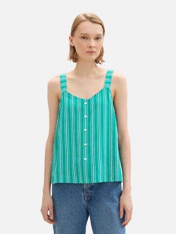 TOM TAILOR DENIM Top in Groen: voorkant