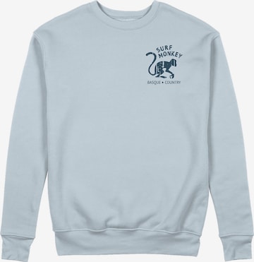 Sweat-shirt Surf Monkey en bleu : devant