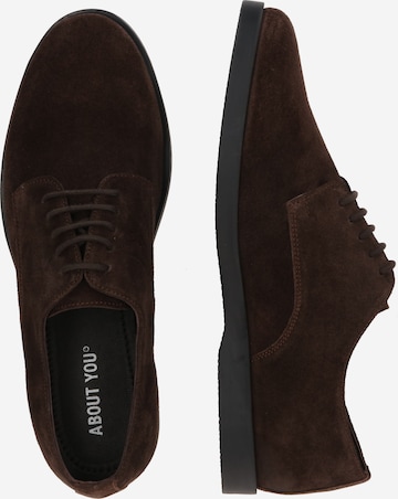 ABOUT YOU Lace-Up Shoes 'Finn' in Brown