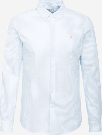 mėlyna FARAH Standartinis modelis Marškiniai: priekis