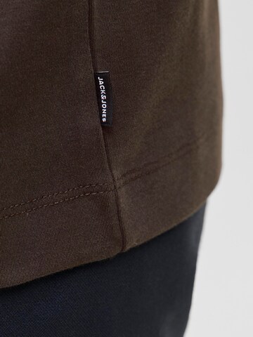 JACK & JONES T-Shirt 'JJEUrban Edge' in Braun