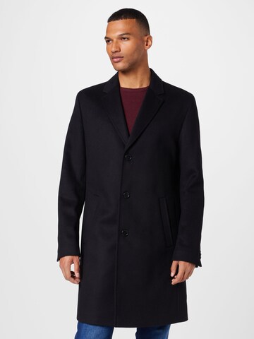 HUGO Ανοιξιάτικο και φθινοπωρινό παλτό 'Malte' σε μαύρο: μπροστά