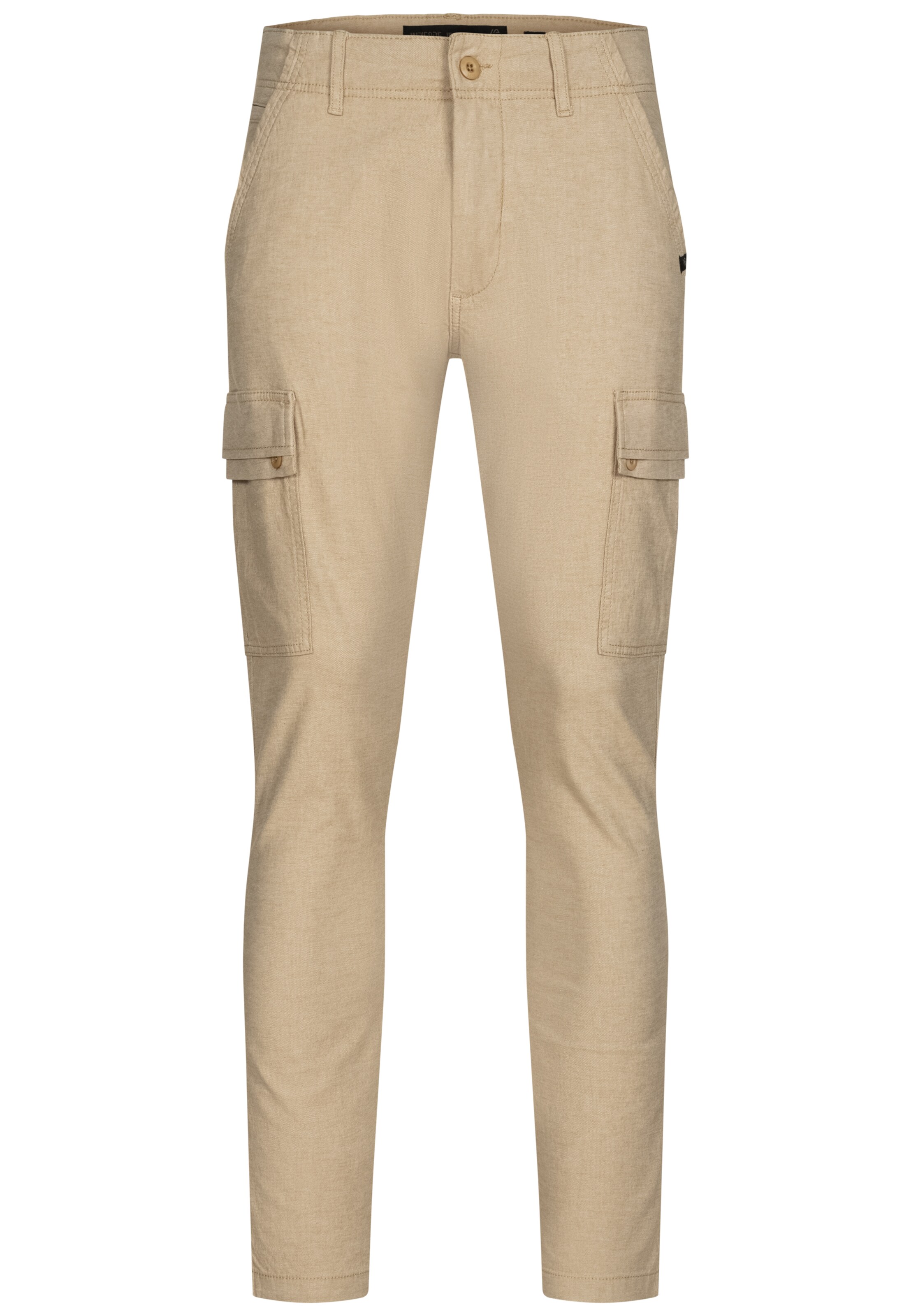 INDICODE JEANS Slimfit Hose 'Safi' in Beige: Vorderseite