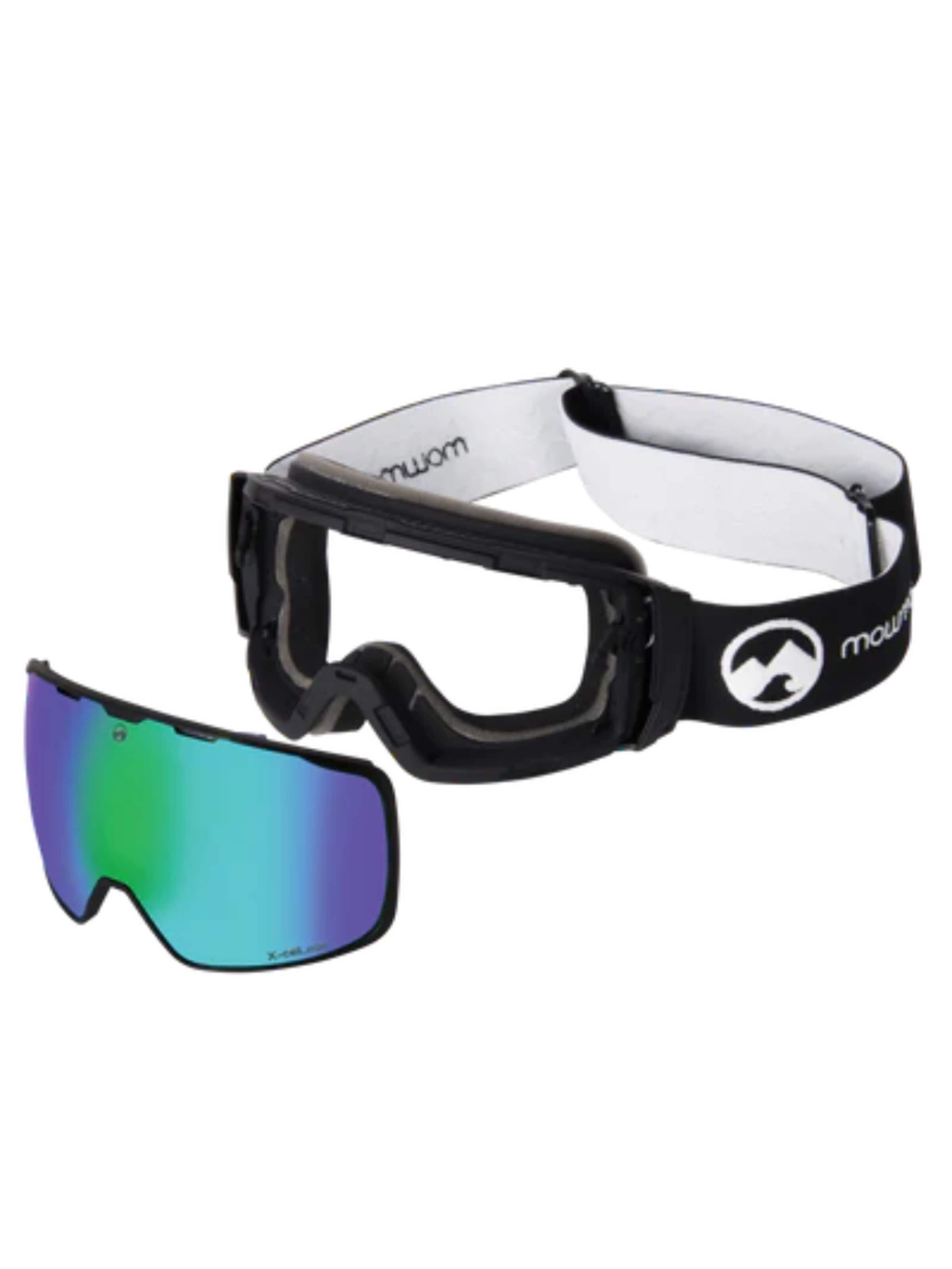 Équipement sportif 'MowMow ICON Ski Goggles - Free Bonus Lens - Magnetic - ECO: Bioresin Frame & Recycled - UV400 - Unisex' Mowmow en vert
