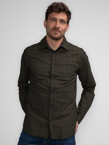 Petrol Industries Regular fit Button Up Shirt in Brown: front