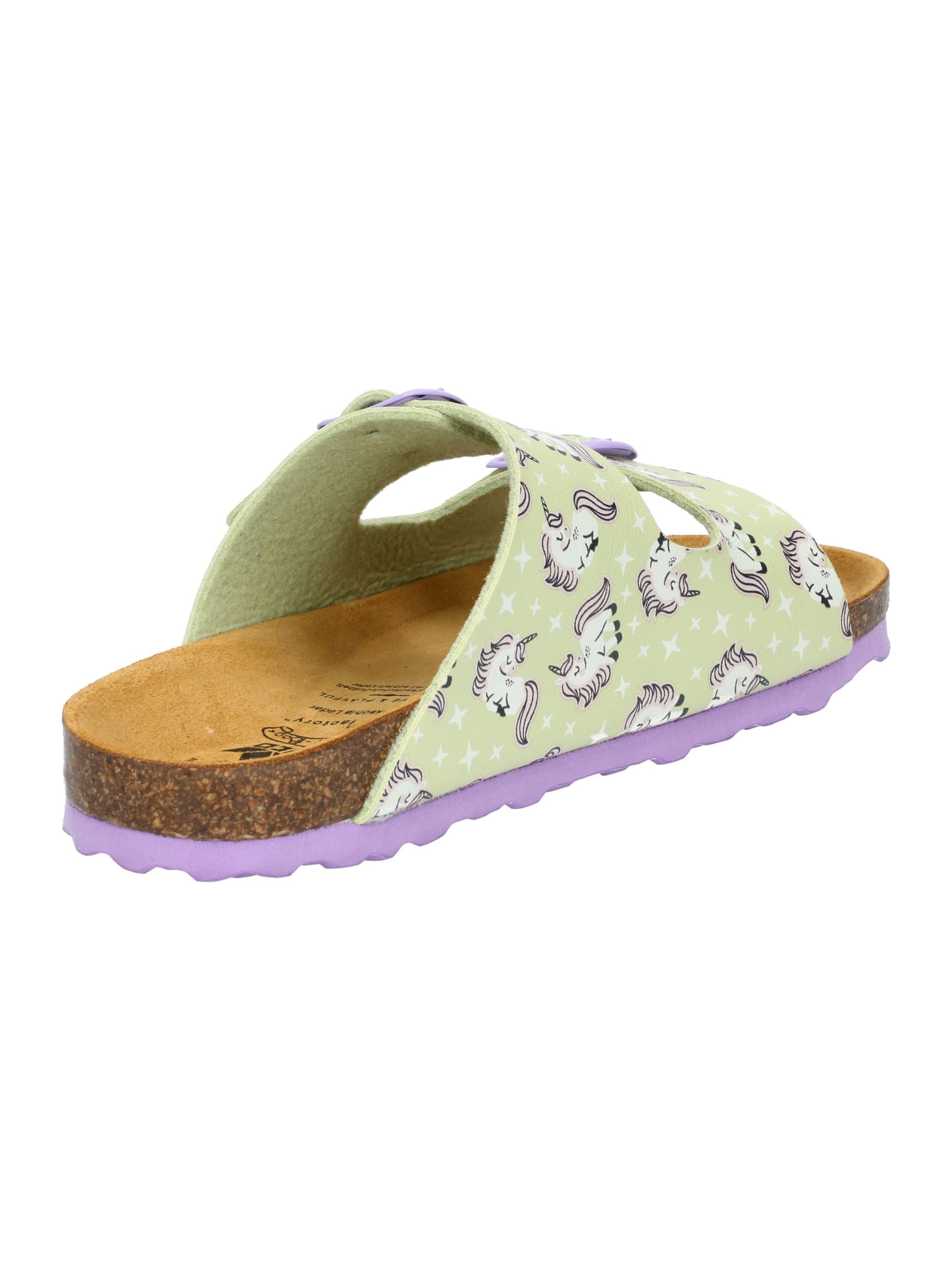 LICO Pantolette 'Bioline Unicorn' in Grün
