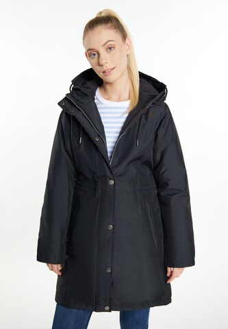 ICEBOUND Winter Jacket 'Incus' in Black: front