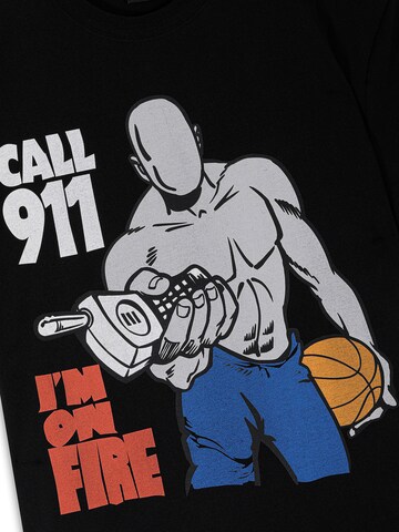 AND1 T-shirt 'On Fire' i svart