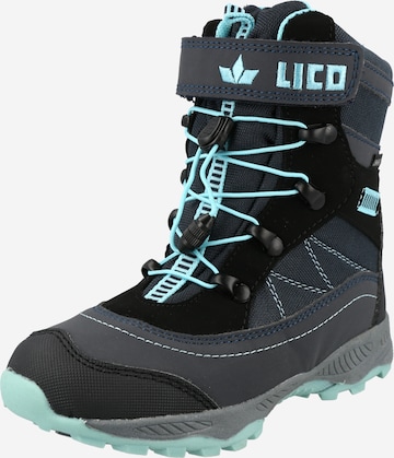 LICO - Bota de neve 'Sundsvall' em azul: frente