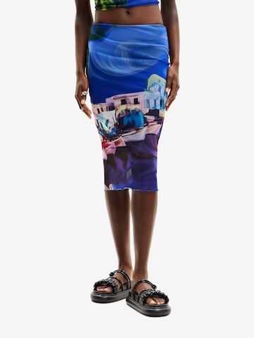 Desigual Rok 'M. Christian Lacroix' in Blauw: voorkant