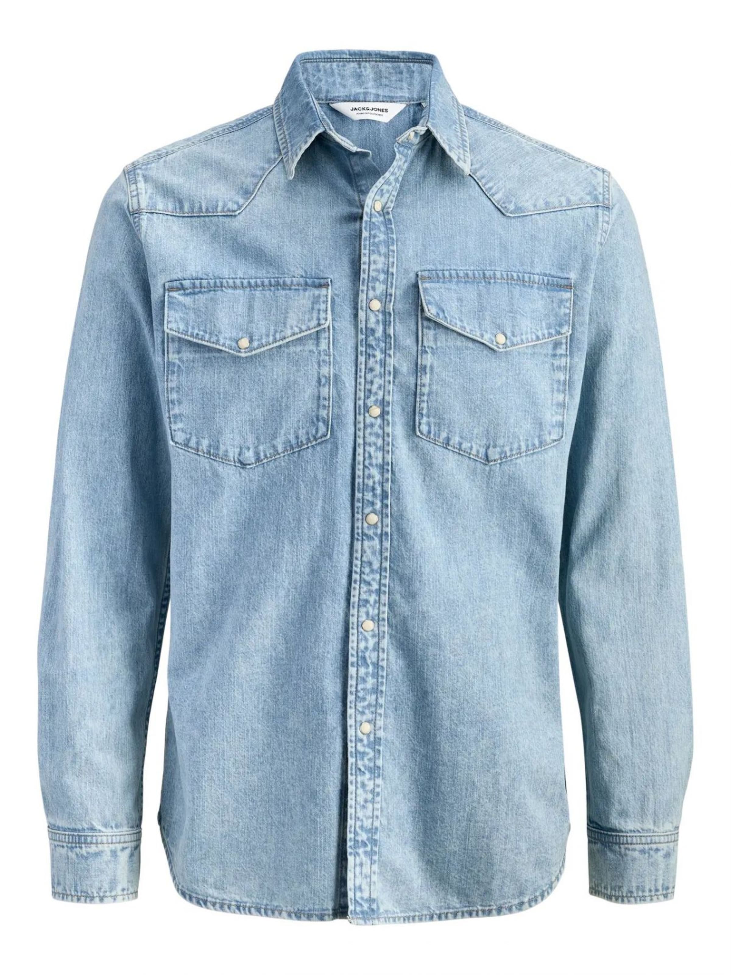 Jacks & Jones Regular Fit Hemd‌‌‌‌‌‌ in Blau: Vorderseite