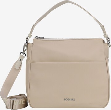 BOGNER Schoudertas in Beige: voorkant