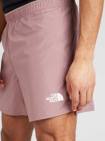 THE NORTH FACE Normalny krój Spodnie sportowe 'LIMITLESS RUN' w kolorze fioletowy