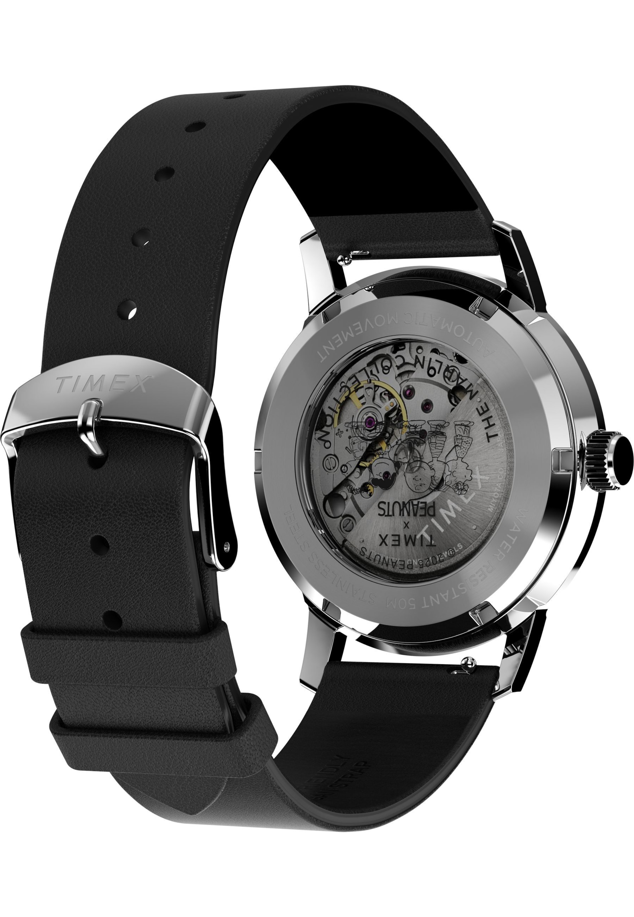 TIMEX Analogt ur i sort