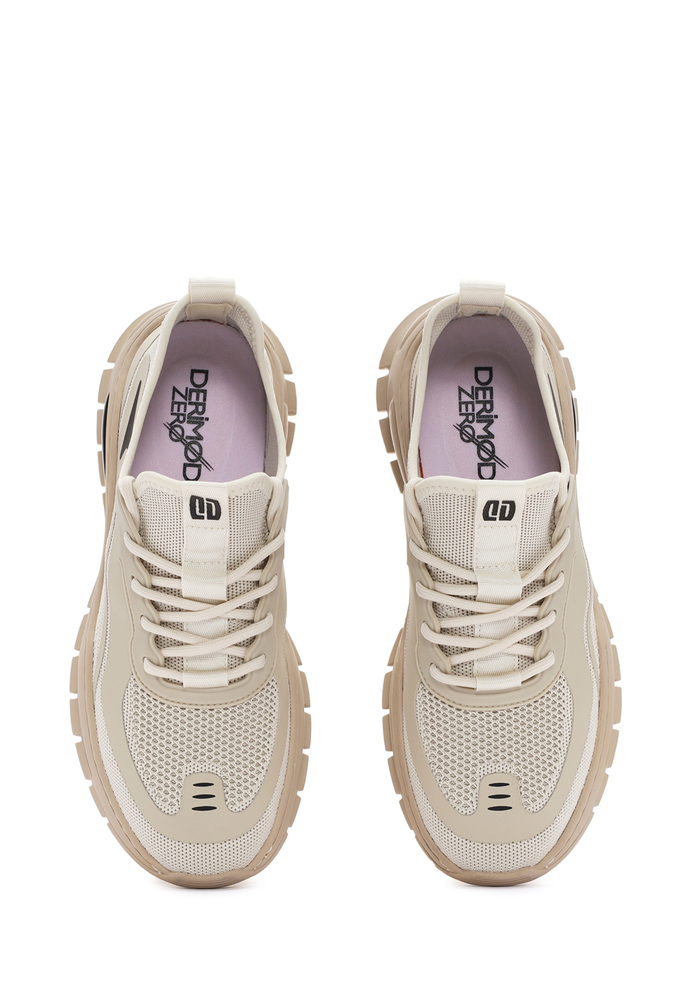 Derimod Platform trainers in Beige