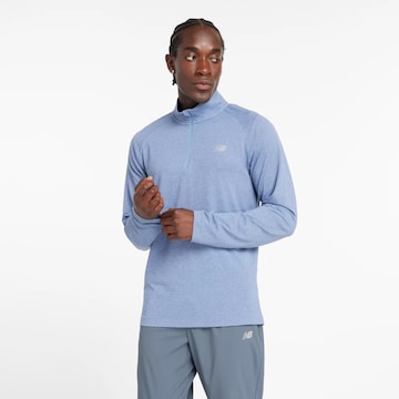 new balance Sweatshirt in Blauw: voorkant