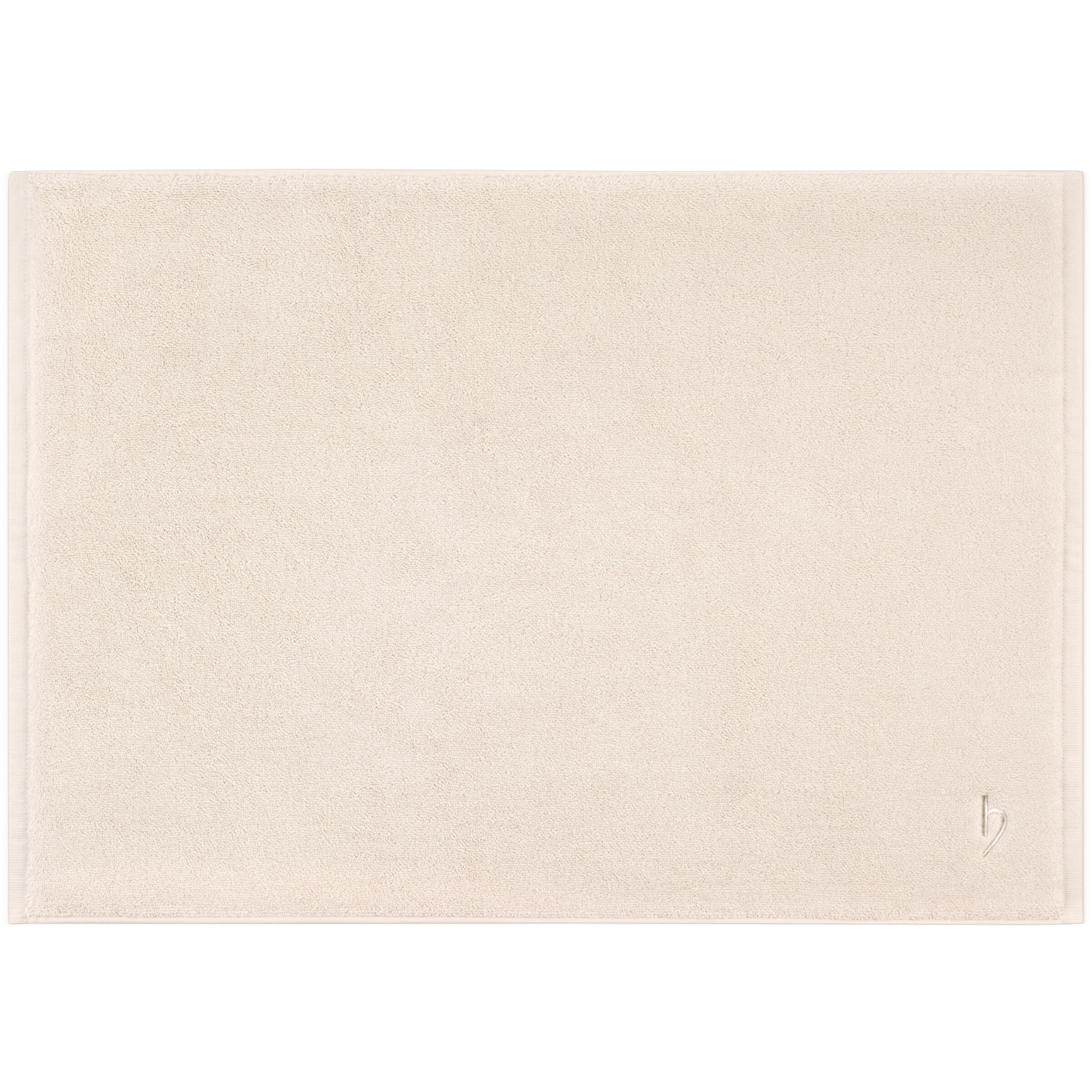 Herzbach home Badvorleger 'Pura', 1200 gsm, reine Baumwolle, in 50x70 cm in Beige