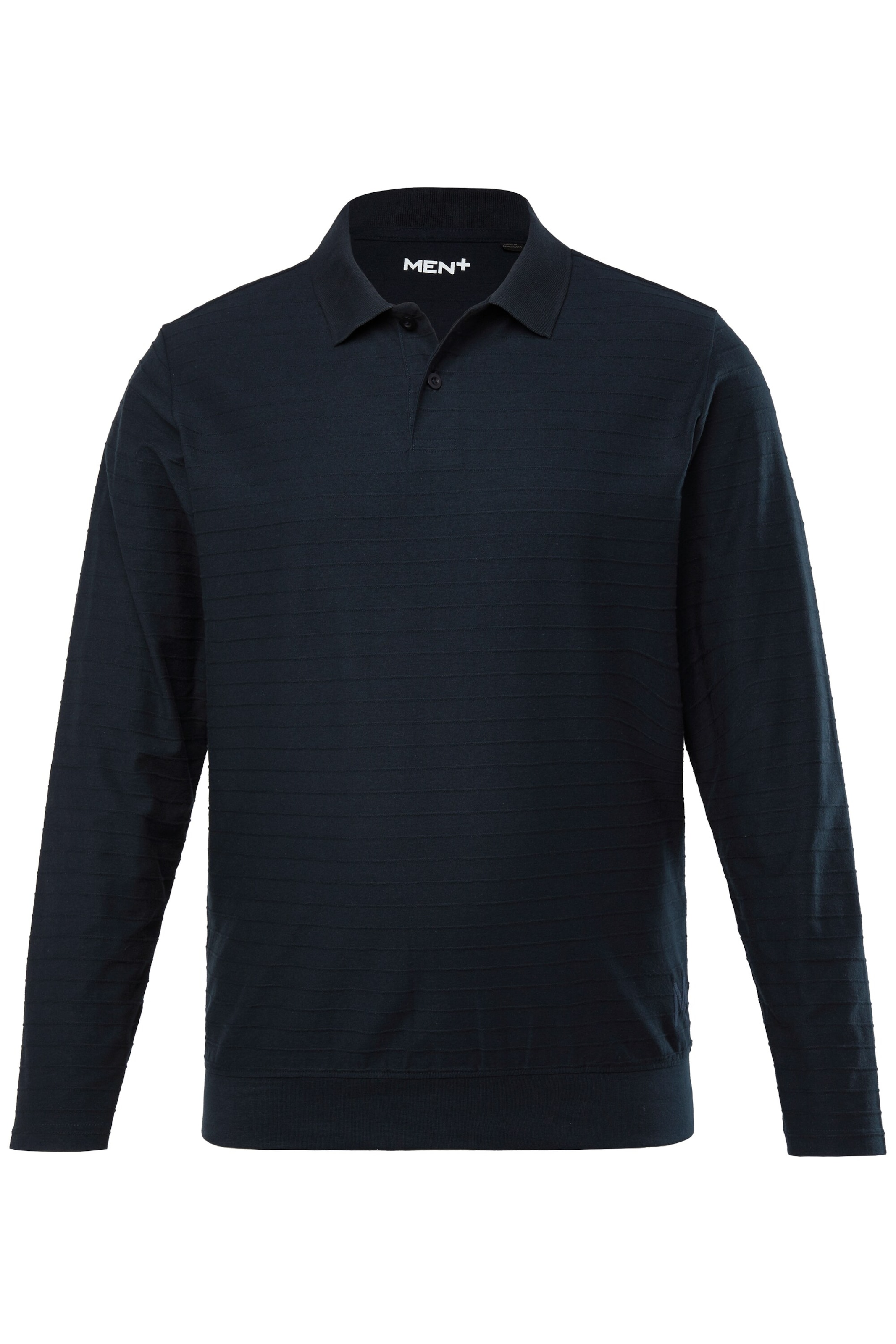 Men Plus Shirt in Blauw: voorkant