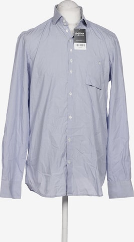 Aglini Button Up Shirt in L in Blue: front
