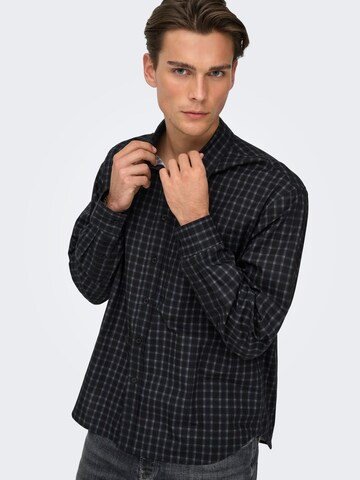 Regular fit Camicia business 'Bali' di Only & Sons in grigio