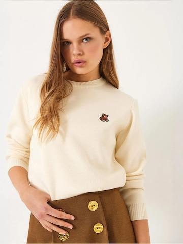 Pull-over 'Pullover' Bianco Lucci en beige
