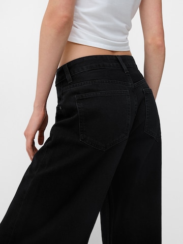 Wide Leg Jean Bershka en noir