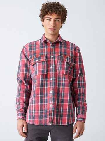 LTB Regular Fit Hemd 'Steven' in Rot: Vorderseite